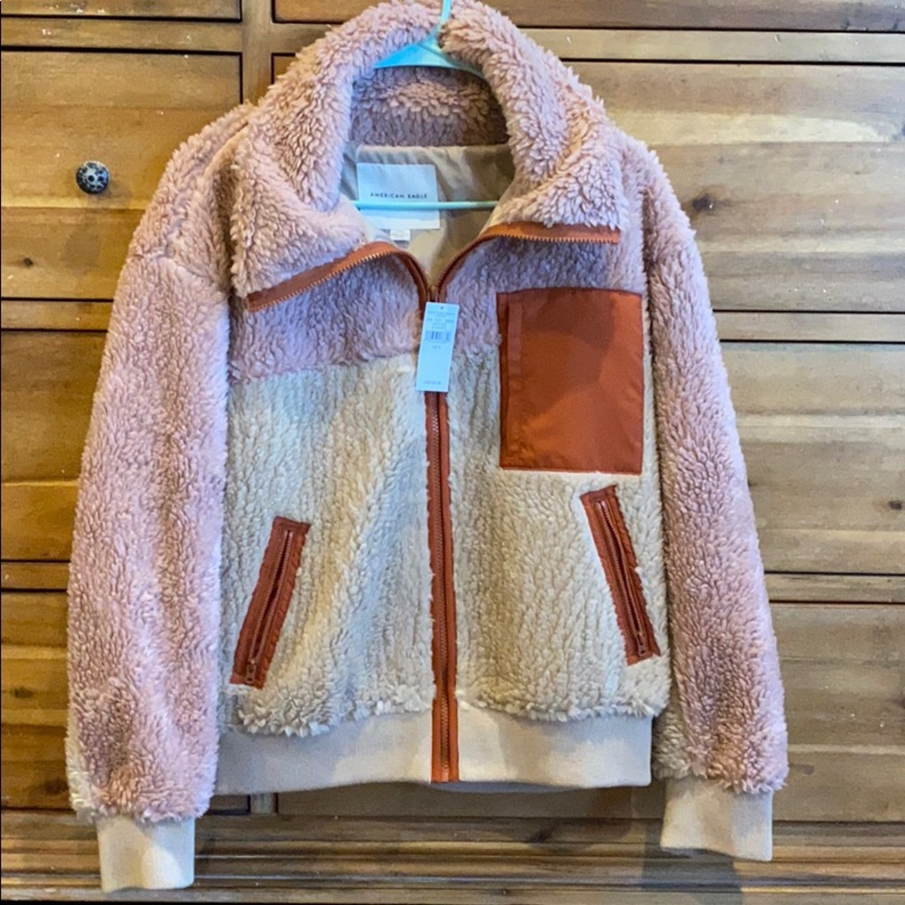 american eagle sherpa/jacket